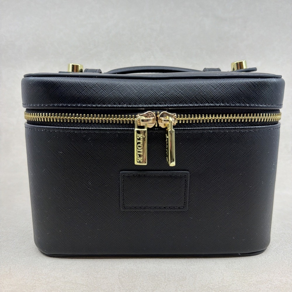 ETOILE Mini Vanity Case Black Multi Compartment Gently Used Condition